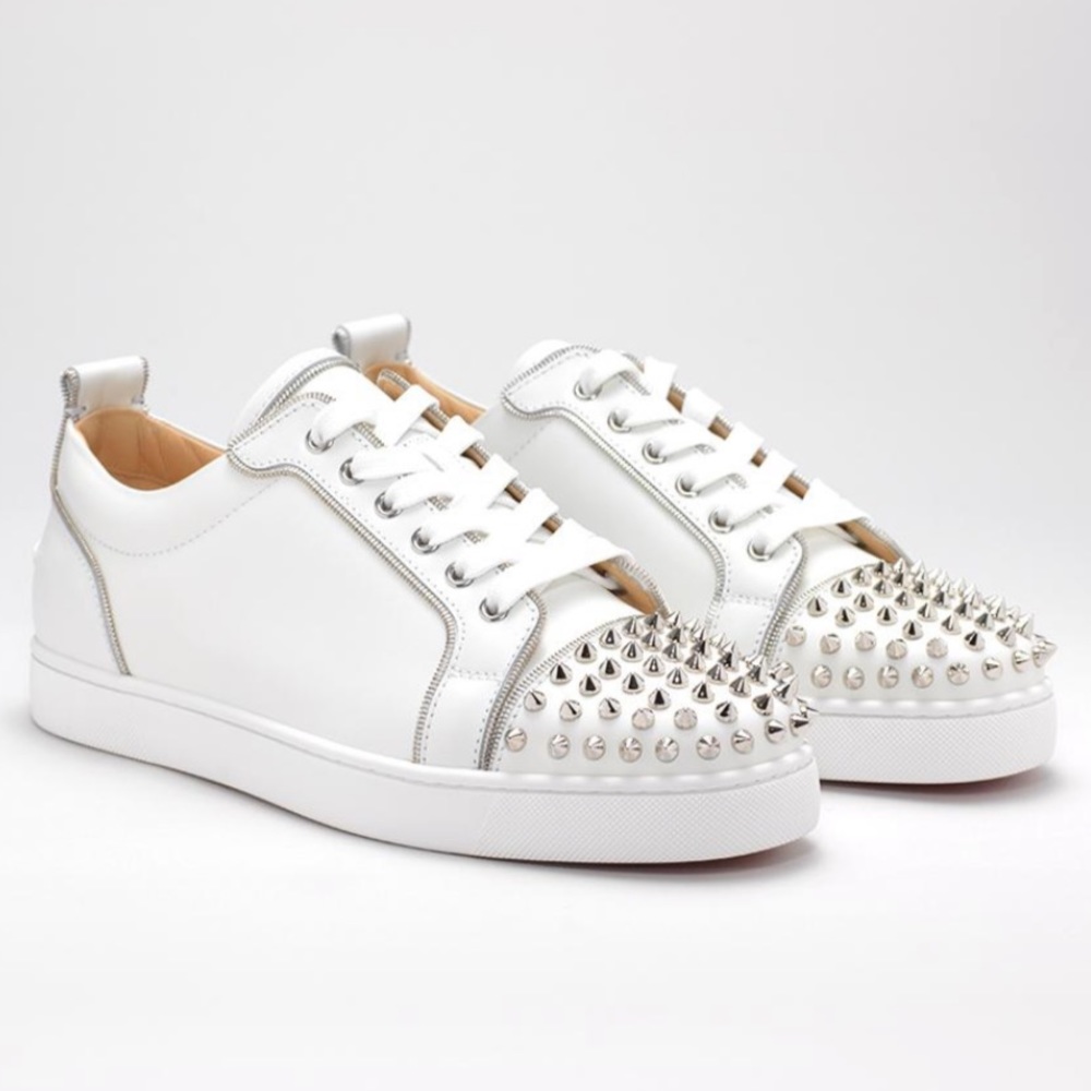 ✨SOLD!!!✨CHRISTIAN LOUBOUTIN FLAT CALF ZIP SPIKES!